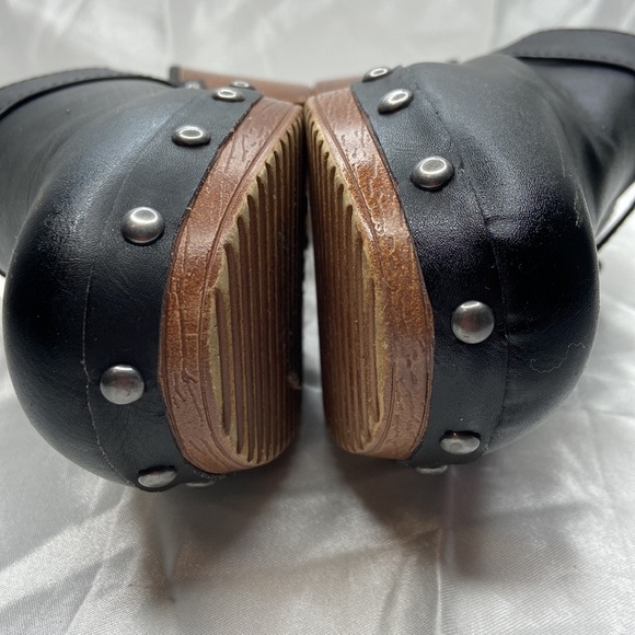 MIA Women’s Apollo Black Low Retro Studded Clogs Size 6.5 - Picture 13 of 15